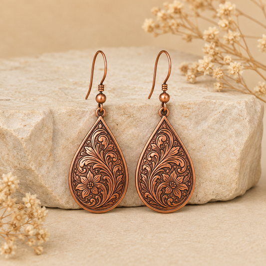 Westmerry® Vintage Teardrop Copper Earrings