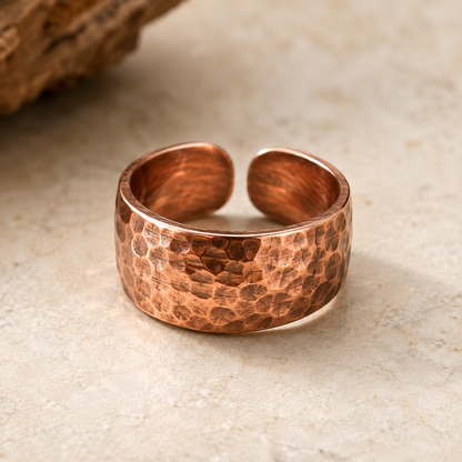 Westmerry® Heritage Hammered Copper Open Ring