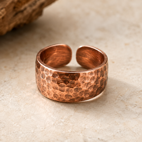 Westmerry® Heritage Hammered Copper Open Ring