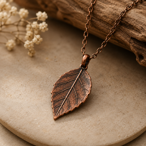 Westmerry® Botanical Leaf Copper Pendant Necklace