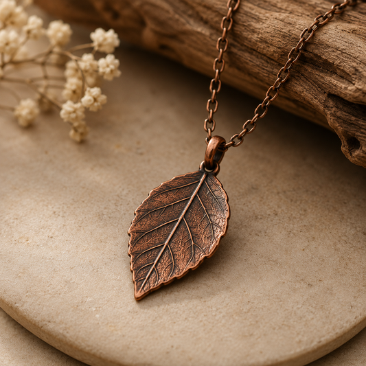 Westmerry® Botanical Leaf Copper Pendant Necklace